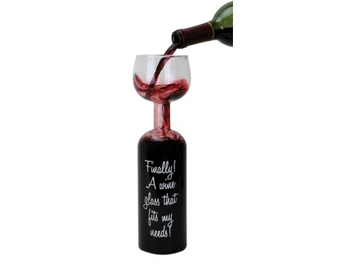Winkee - Wine bottle glass - 0.75-liter, bild 5