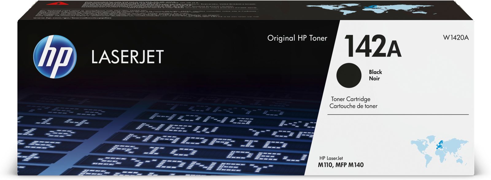 HP 142A, svart laserjet-originalpatron, bild 4