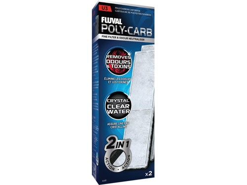 FLUVAL - Poly/Carbon Cartridge 2 pack U3 - (126.2491), bild 2
