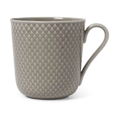 Lyngby Porcelæn - Rhombe Earth Mugg med Handtag - 39 cl - Lera