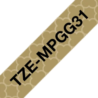 Brother TZEMPGG31 (laminerad tejp 12mm)