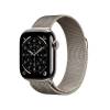 Apple Watch Series 11 GPS + Cell 42 mm naturlig titan, naturlig milanesisk loop