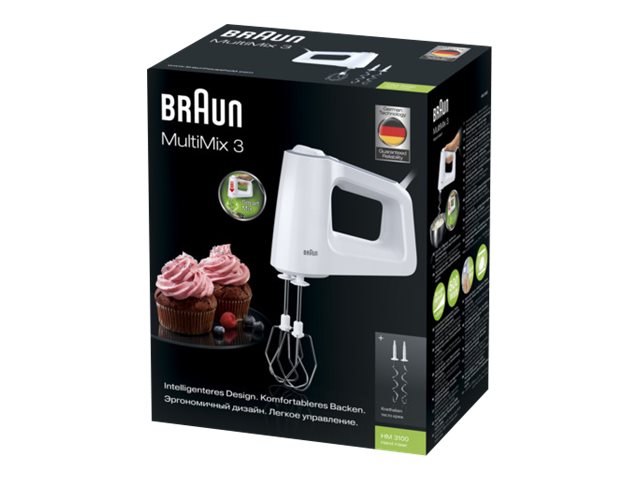 Braun MultiMix 3 HM 3100 WH - Stavmixer - 500 W - vit