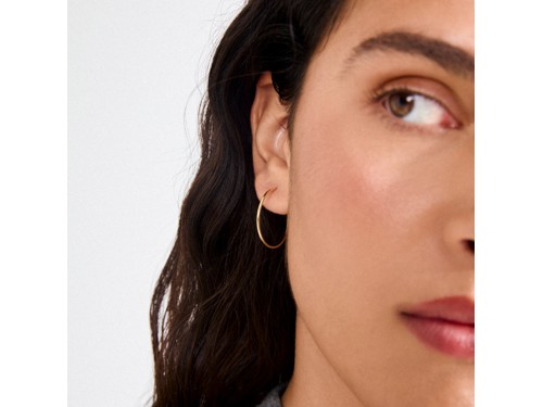 PILGRIM - SANNE Medium Hoop Earrings - Gold-Plated - 26 mm, bild 2