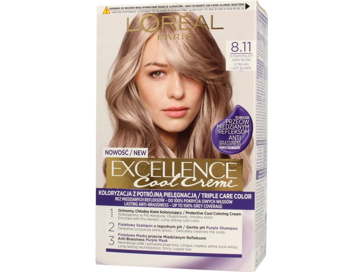 L'Oreal Excellence Cool Creme hårfärg 8.11 ultraljus askblond