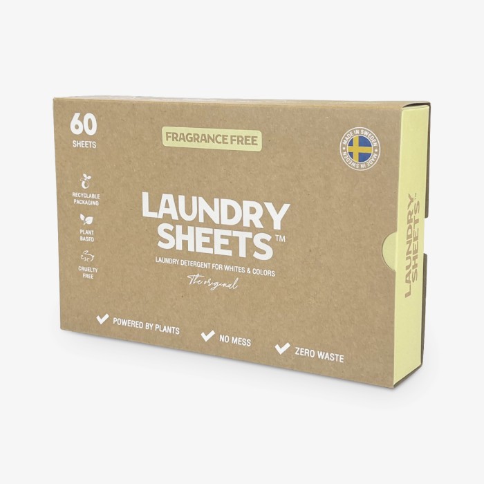 Laundry Sheets Fragrance Free 60 st