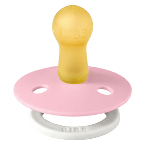 BIBS Pacifier Colour Latex Baby Pink Glow Size 2