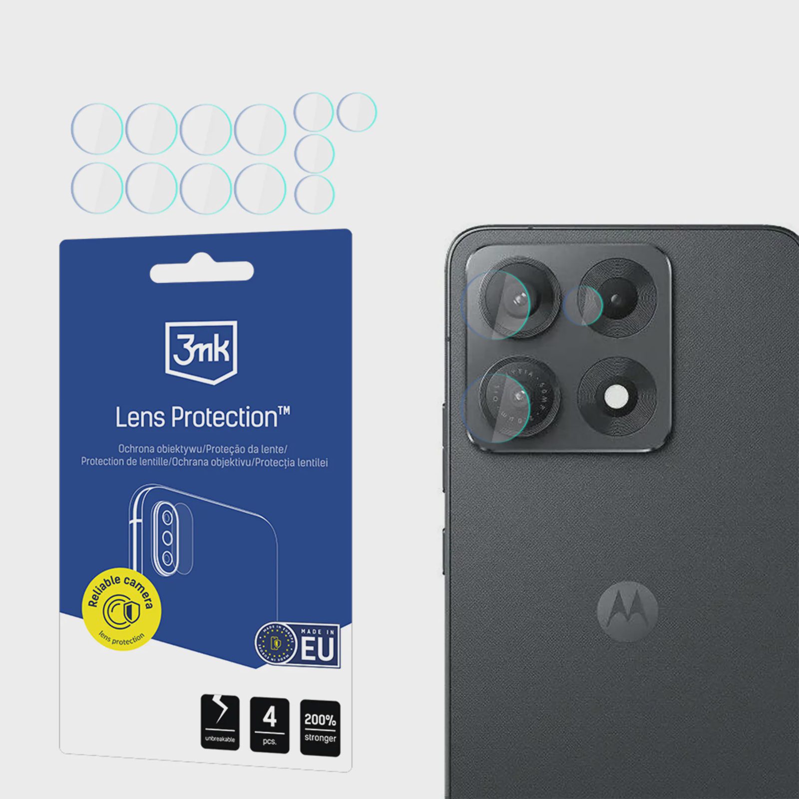 3mk Lens Protection™ hybridglas för kameralinsen på Motorola Edge 70 Max