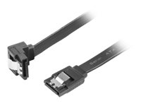 Lanberg SATA 3 Vinklad 6GB/S 50cm Metallklämmor Svart