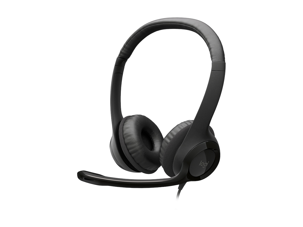 Logitech H390 USB headset, svart
