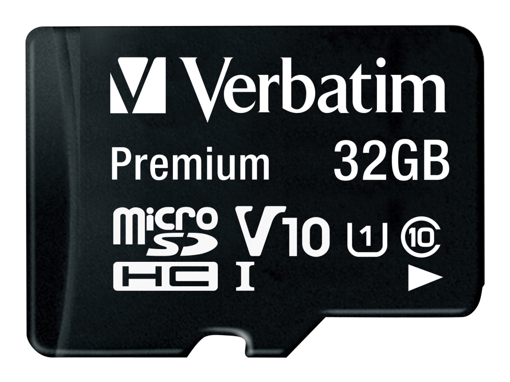 Micro Secure Digital SDHC 32 GB Verbatim, Class 10, inkl. SD-adapter