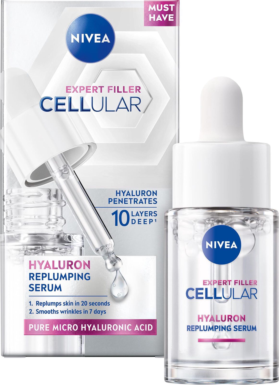 NIVEA Serum Cellular Expert Filler Hyaluron Replumping 15 ml