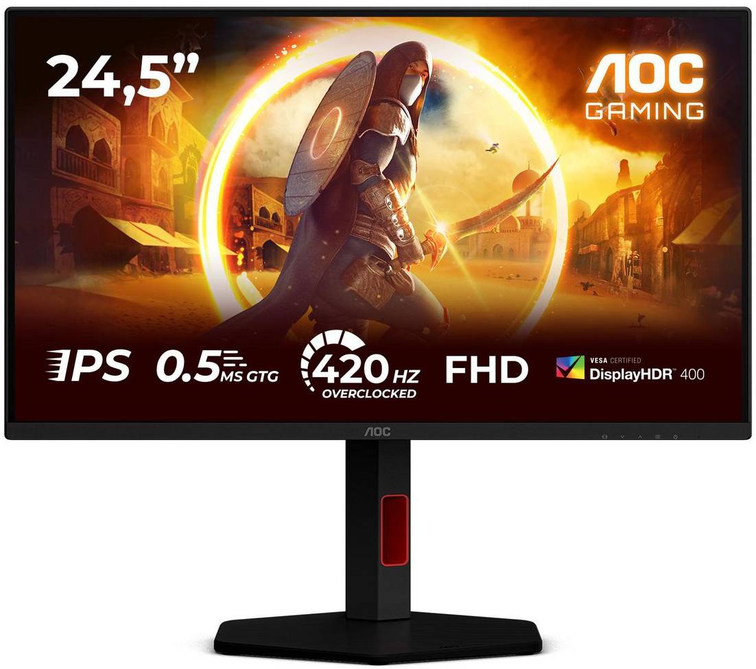 AOC 25" 25G4KUR IPS 400 Hz, bild 4