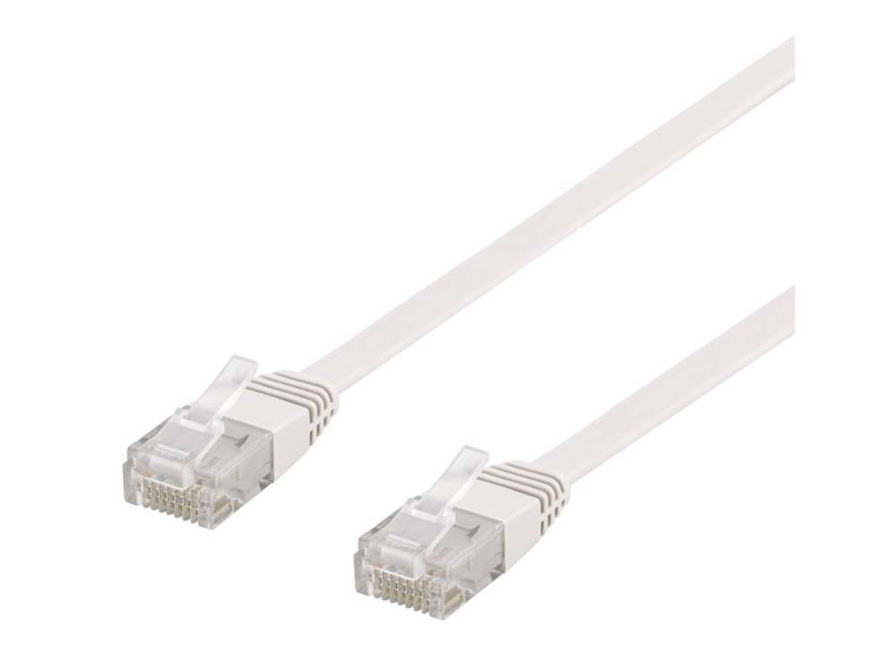 DELTACO TP-kabel Cat6 Tunn U/UTP Vit 10 m, bild 3