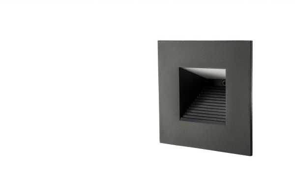 Vægarmatur Capella Isosafe LED 2W 830, 60 lumen, sort
