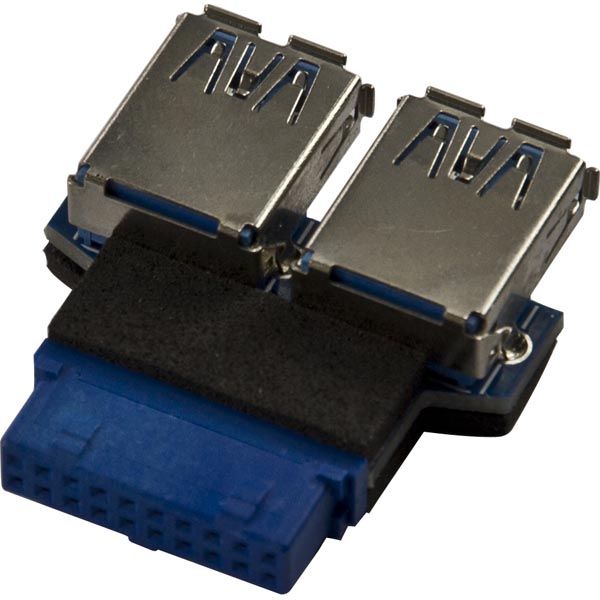 DeLOCK USB 3.0 kontakt till moderkort, 2xTyp A portar, bild 3