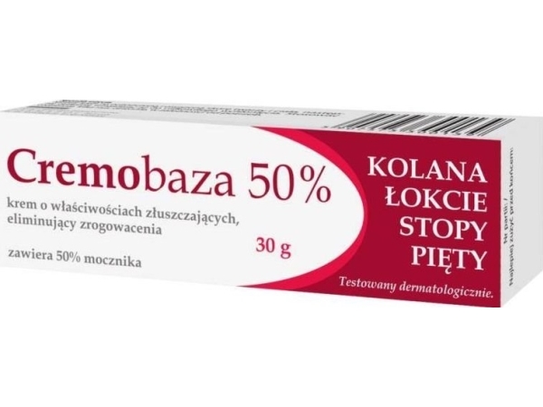 FARMAPOL CREMOBAZA 50% Urea Exfoliating Cream for Heels, Feet, Elbows, and Knees 100ml