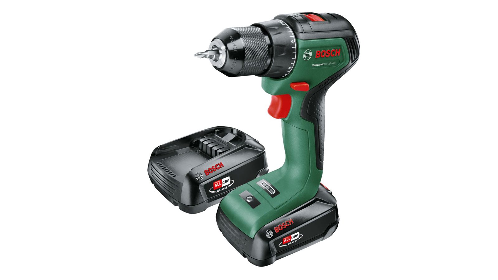 Bosch AKKUSKRUEMASKINE UNI 18V-60 2X2,0AH