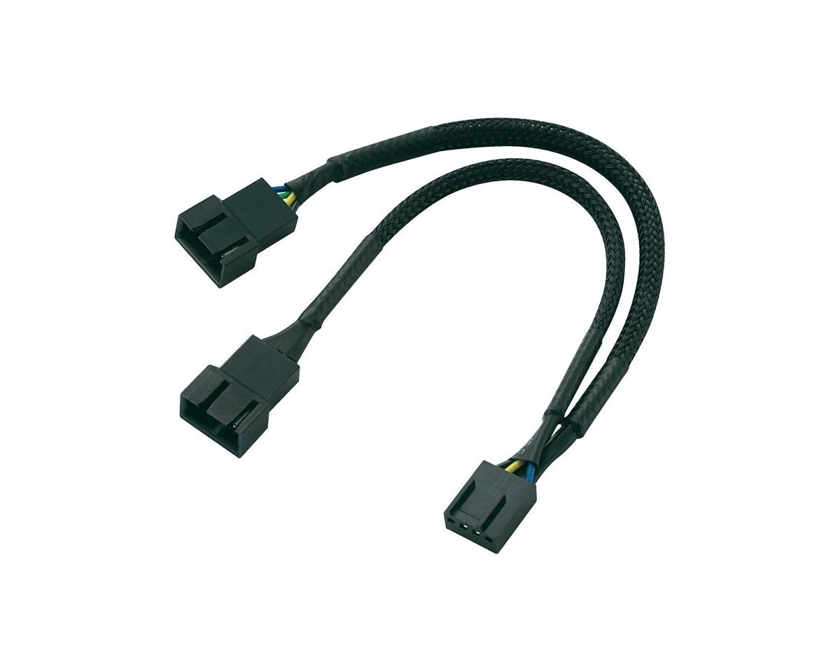 Akasa förgreningskabel för 4-pins PWM-fläktar 0,1m (Svart), bild 3