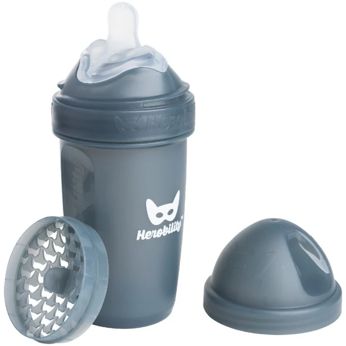 Herobility Baby Bottle 240ml - Iron Blue, 1 st