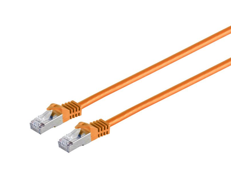 Nätverkskabel skärmad Cat7 S/FTP, MicroConnect, LSZH, 5 meter - Orange, bild 3