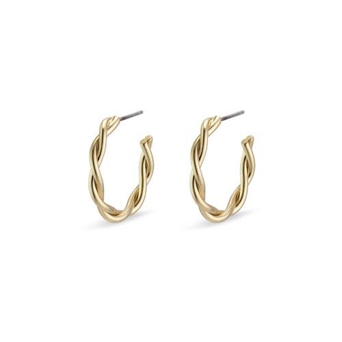 PILGRIM - NAJA Twisted Hoop Earrings - Gold-Plated - 22 mm