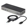 USB-C/USB 3.0 dockningsstation StarTech.com DK31C3HDPDUE, 3xHDMI/3xDP 4K@60Hz, USB-C 85W PD, komboport hörlur/mikrofon, GigaLAN, 4xUSB 3.2, inkl. 85W AC-adapter