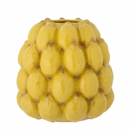 Creative Collection - Limone Vas H22 cm - Gult Stengods