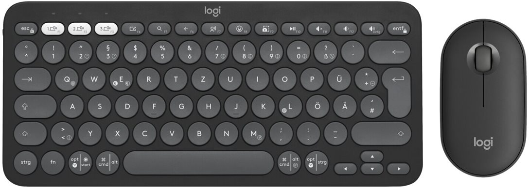 Logitech Pebble 2 K380S/M350S tangentbords- och muskombination (grafit), bild 5