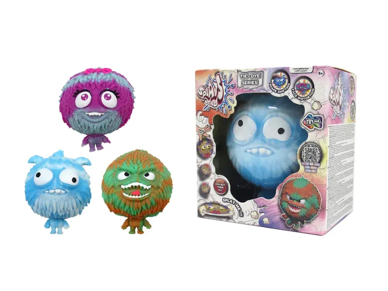 Splats huvud, tie dye monster, mix