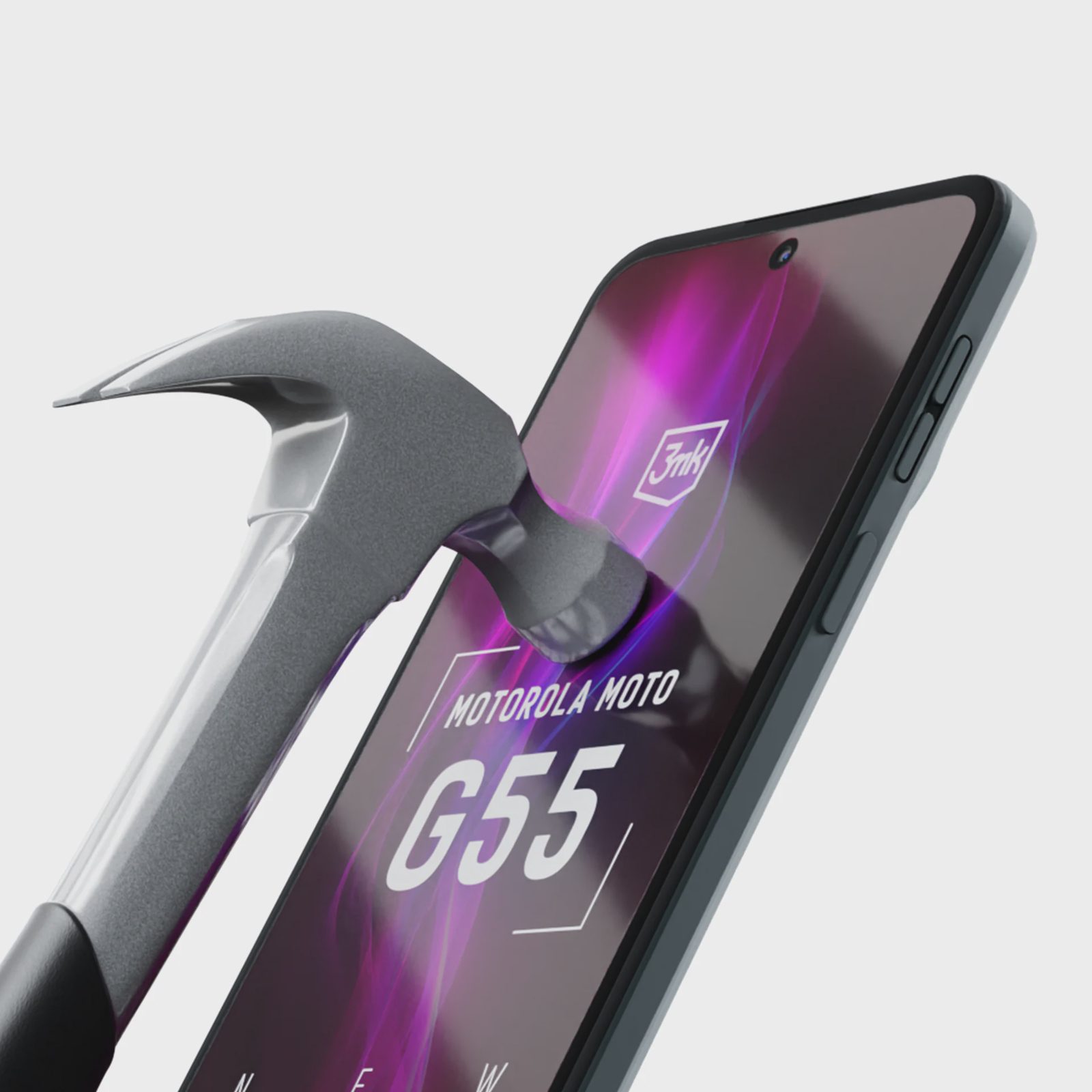 Hybridglas 3mk FlexibleGlass till Motorola Moto G55 5G, bild 4