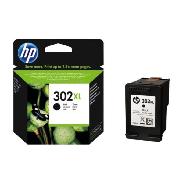 HP 302XL svart bläckpatron (blister)