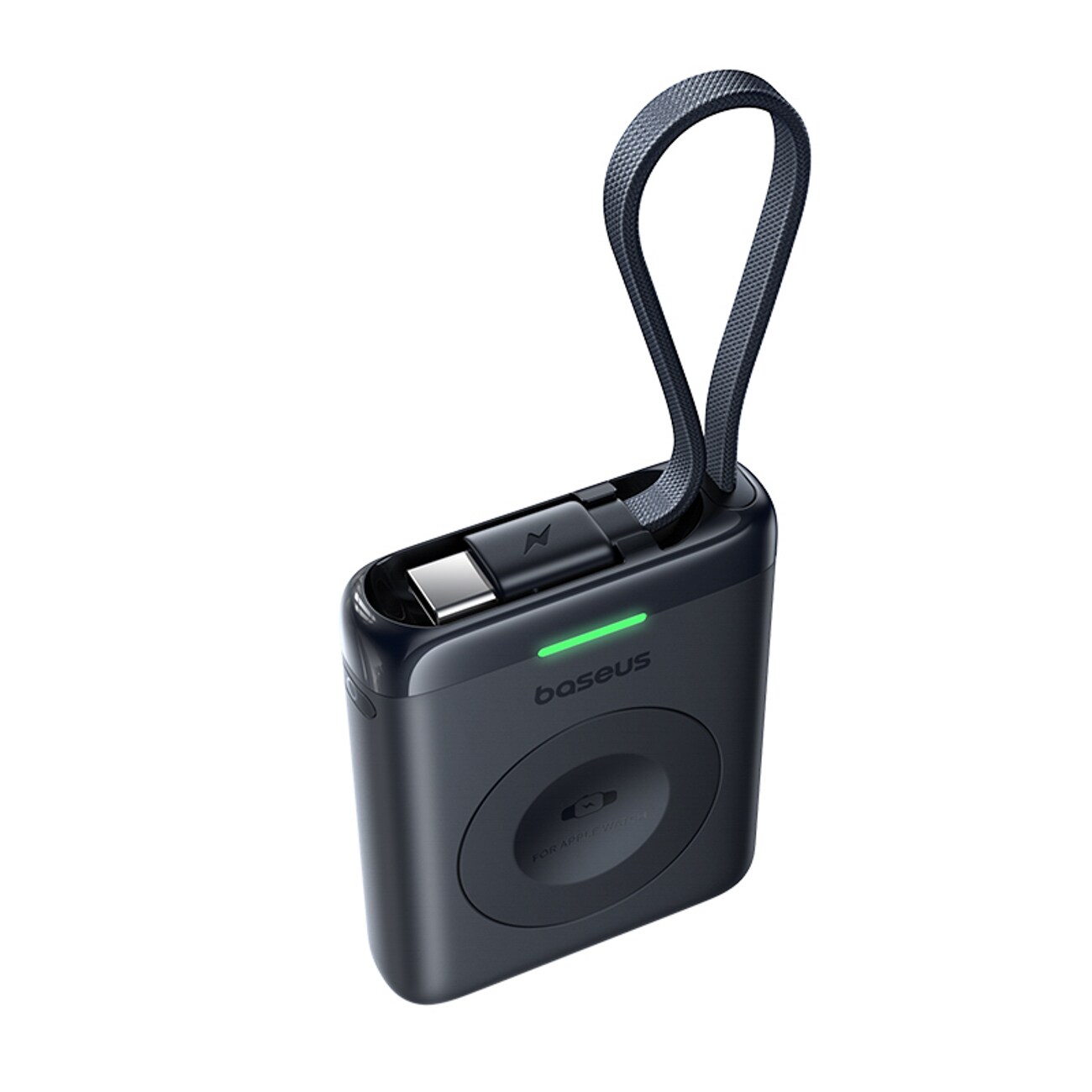 Baseus EnerFill FW11 5 W powerbank för Apple Watch med inbyggd kabel – svart, bild 3