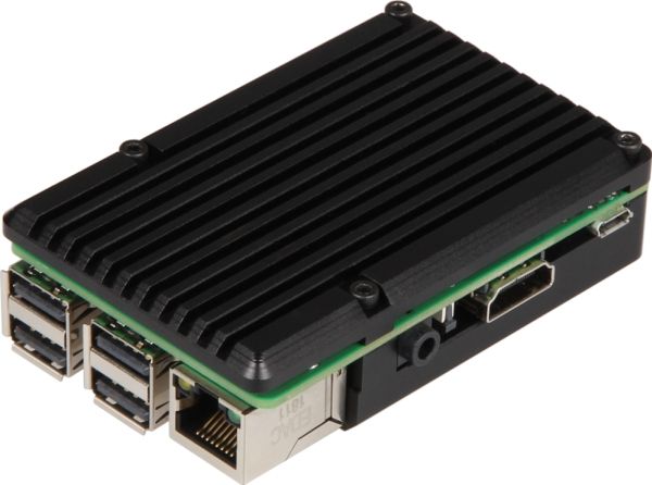 Joy-it Tåligt aluminiumskabinett för Raspberry Pi 5
