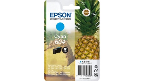 Epson T604, cyan bläckpatron, bild 3
