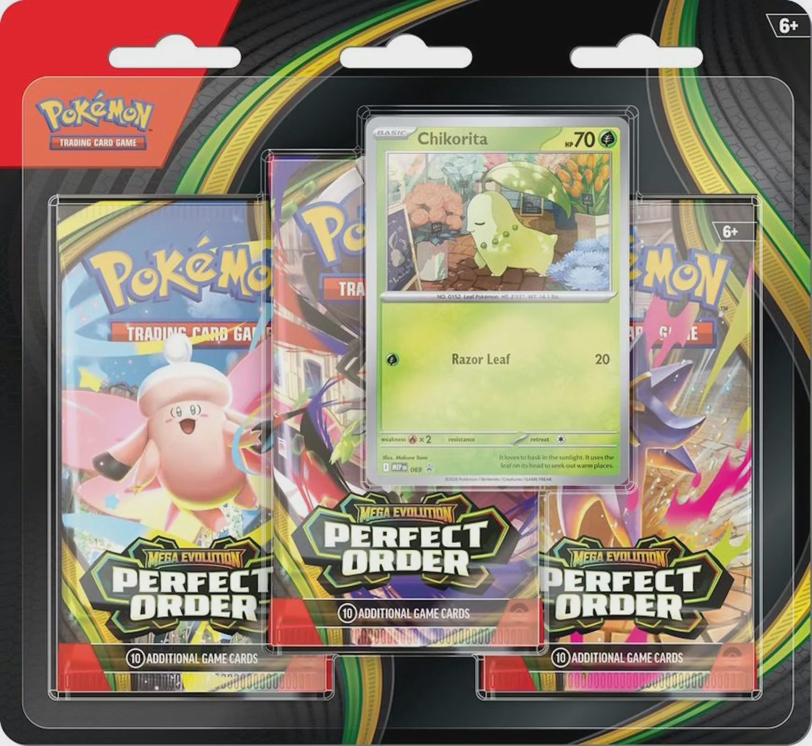 Pokemon Mega Evolution: Perfect Order 3-Pack Blister