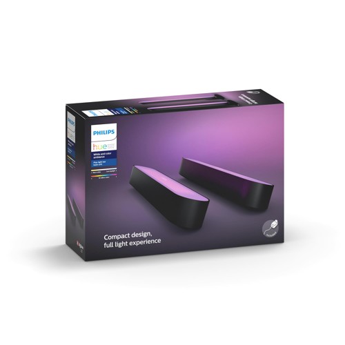 Philips Hue WCA Play Double ljusskena, svart