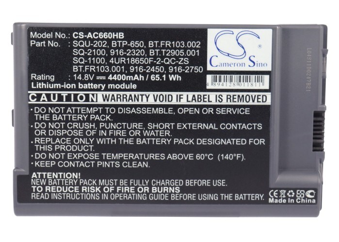 Batteri till Laptop, Bärbar dator för Acer TravelMate 802LMi, Quanta Z500 m.fl., bild 3