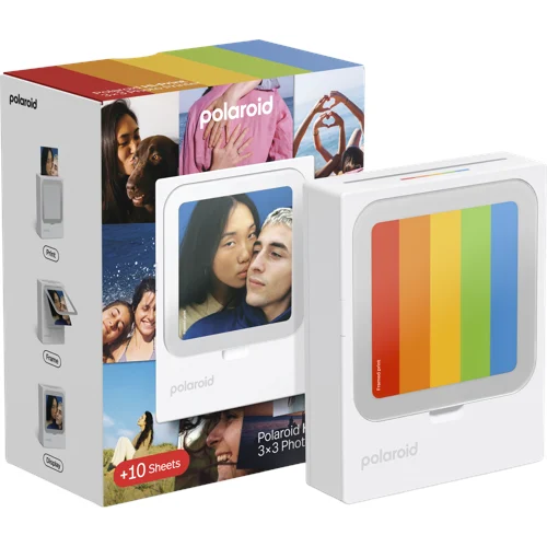 Polaroid Hi-Print 3×3 Photo Printer – portabel fotoskrivare + 10 ark
