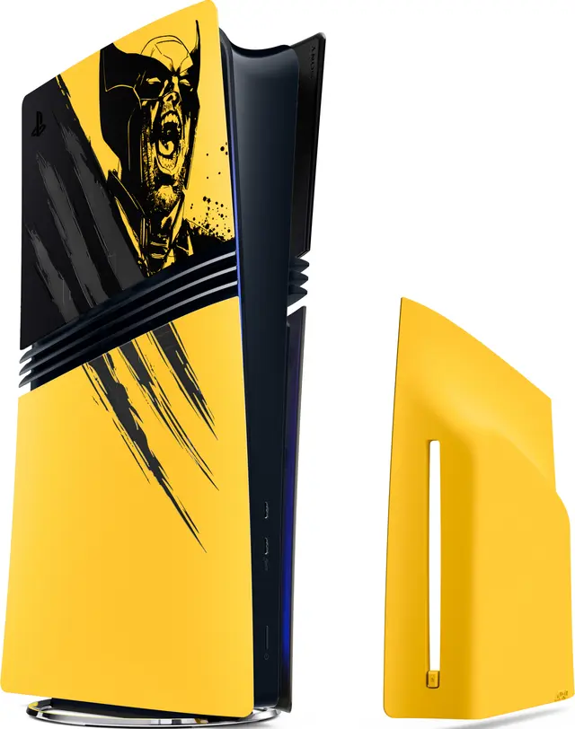 Höljen för PS5 Pro-konsol - Marvel's Wolverine Battle Yellow Limited Edition, bild 4