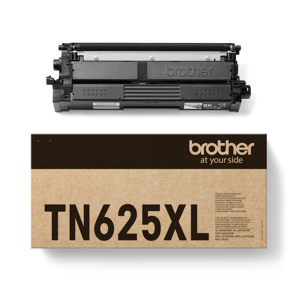 Brother TN-625XLBK, 5500 sidor, Svart, bild 3