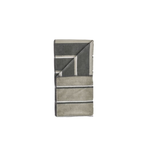 Zone Denmark – Bastuhandduk 140x70 Cm – Eukalyptus, Olivgrön, Ljusgrå