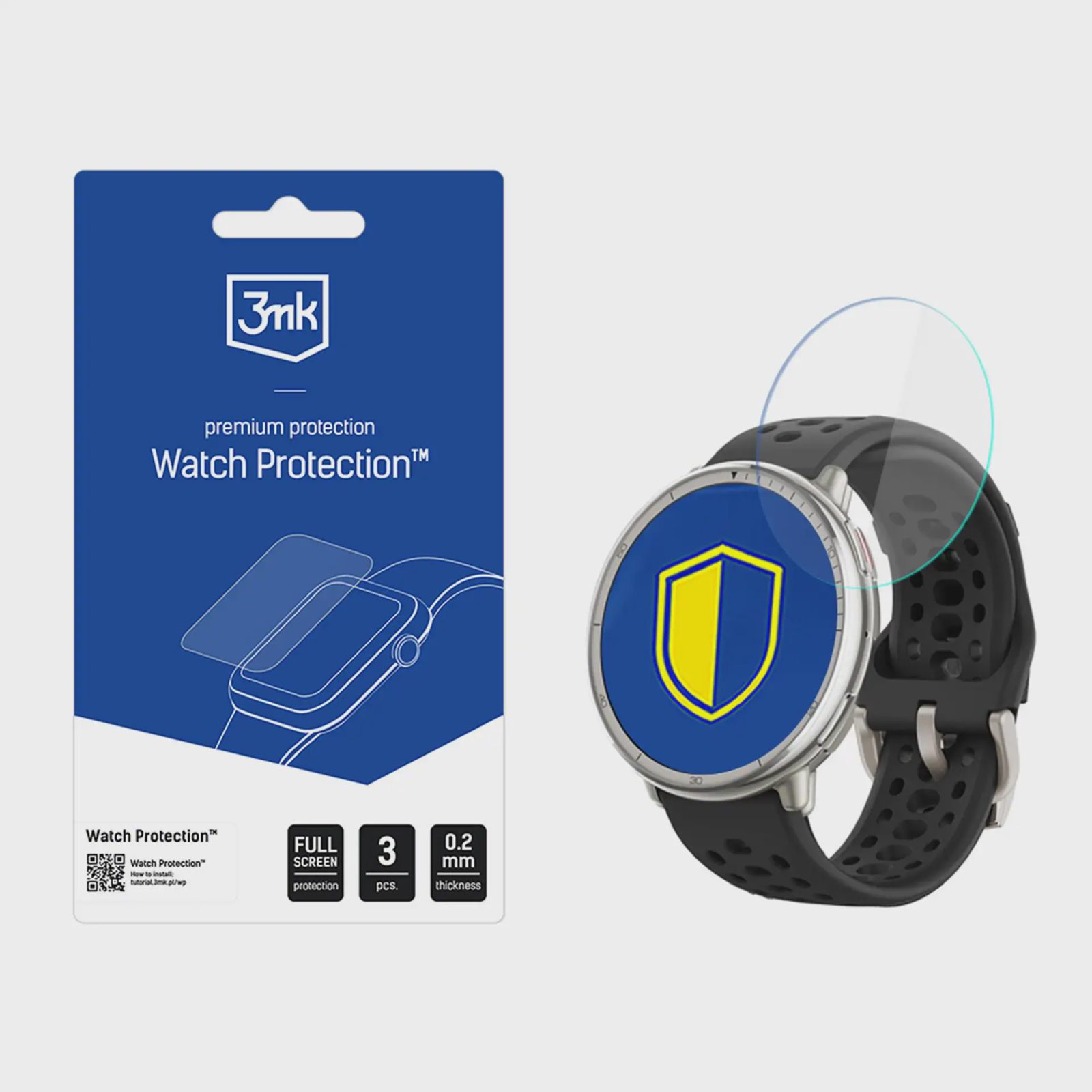 3mk Watch Protection ARC – skärmskyddsfilm för Amazfit Active 2