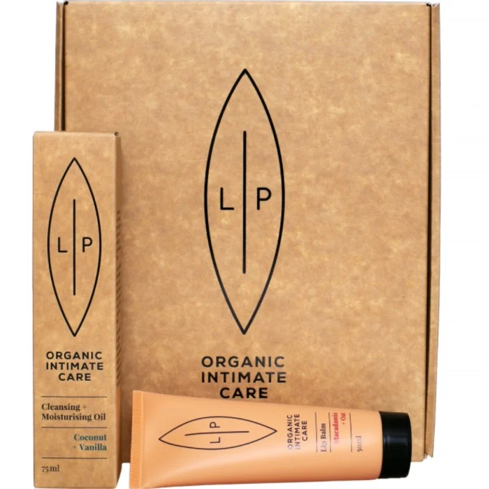 Lip Intimate Care Giftbox: Coconut intimolja + Lip Balm intimkräm