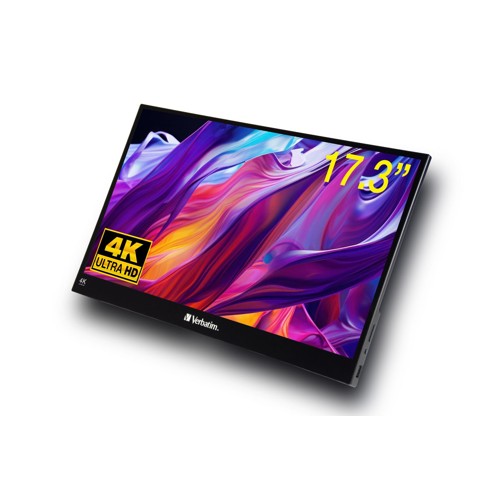 Verbatim - PMT-17-4K Portable Touchscreen Monitor 17.3" 4K Ultra HD Metal Housing, bild 4