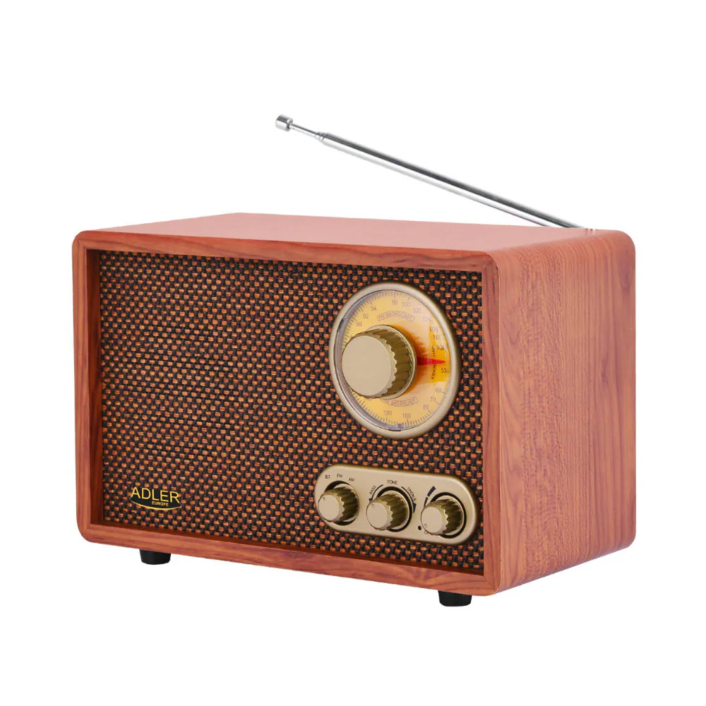 Adler AD 1171 retroradio AM/FM 10 W Bluetooth, brun