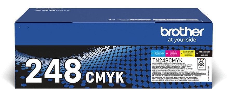 Brother TN248VAL CMYK tonerkassett, bild 3