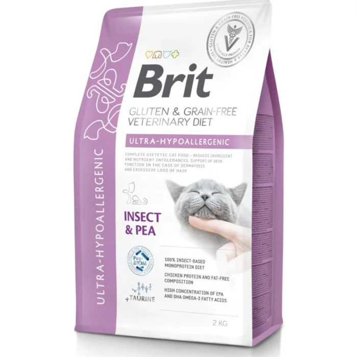 Brit GF Vet Diets Cat Ultra-Hypoallergenic 2 kg