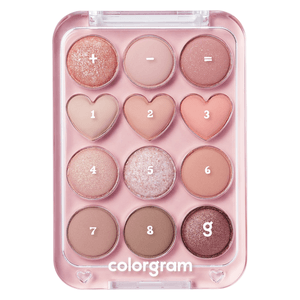 Colorgram Pin Point Eyeshadow Palette 01 Peach+Coral 10g