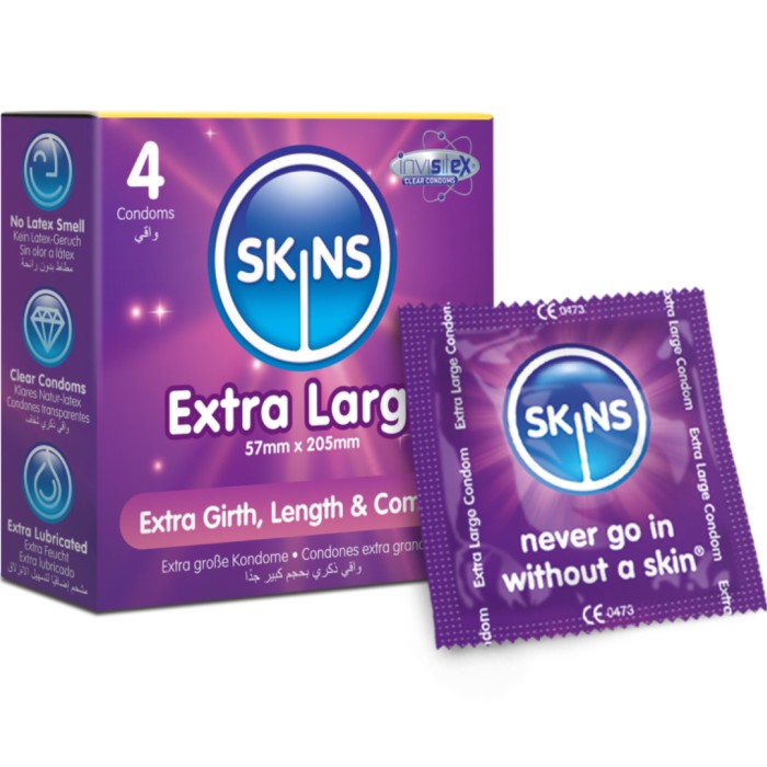 Skins Kondomer Extra Large 4-pack